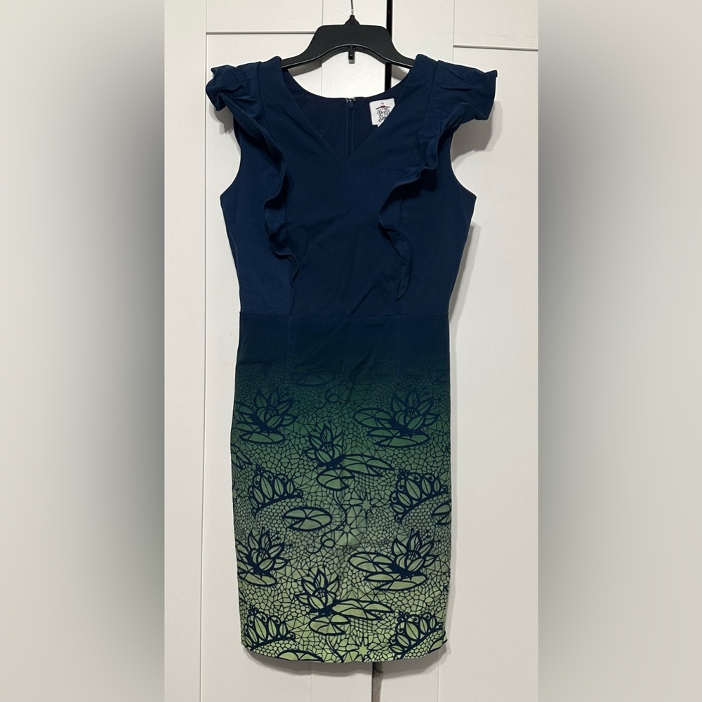 Disney Navy and Green Dress